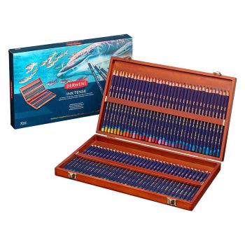 Derwent Inktense Pencils 72 Color Wood Box Set