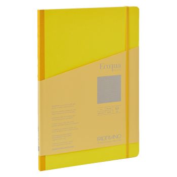 Fabriano EcoQua+ Notebook 8.3 x 11.7" Fabric Dot Grid Yellow