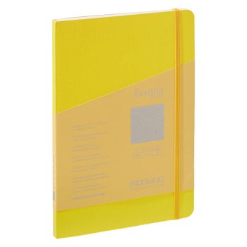 Fabriano EcoQua+ Notebook 5.8 x 8.3" Dot Grid Stitch-Bound Yellow