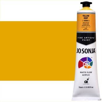 Jo Sonja Matte Acrylic - Yellow Deep, 75ml Tube