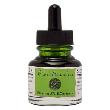 Sennelier Shellac Ink 30ml Bottle - Yellow Green