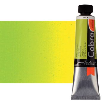 Cobra Water-Mixable Oil Color 40ml Tube - Yellowish Green