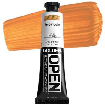 GOLDEN Open Acrylic Paints Yellow Ochre 2 oz