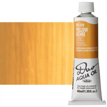 Holbein Duo Aqua Water-Soluble Oil Color 40 ml Tube - Yellow Ochre