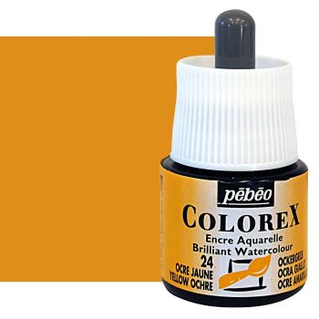 Pebeo Colorex Watercolor Ink Yellow Ochre, 45ml