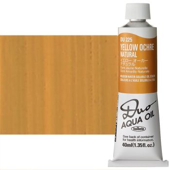 Holbein Duo Aqua Water-Soluble Oil Color 40 ml Tube - Yellow Ochre Natural