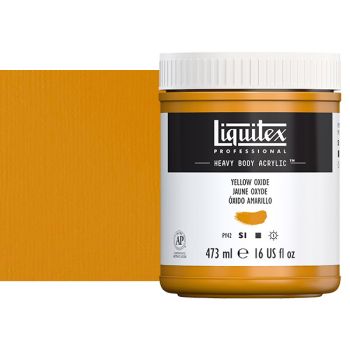 Liquitex Heavy Body Acrylic - Yellow Oxide, 16oz Jar