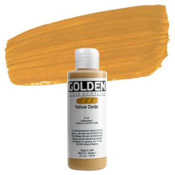 GOLDEN Fluid Acrylics Yellow Oxide 4 oz
