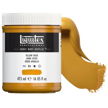 Liquitex Professional Heavy Body Acrylic - Yellow Oxide, 16oz Jar