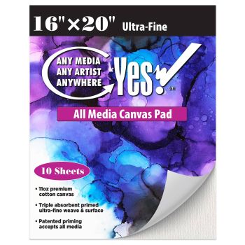 Yes! All Media Cotton Canvas Pad 16"x20", 10 Sheets