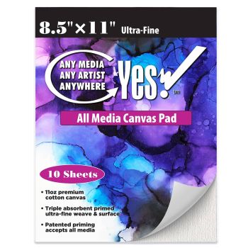 Yes! All Media Cotton Canvas Pad 8.5"x11", 10 Sheets