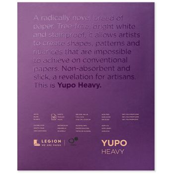 Yupo Multimedia Heavy Paper Pad 11x14" - White 144 lb. 10 Sheets