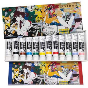 Turner Acryl Gouache Yusuke Nakamura 12 Set Of 11ml Tubes