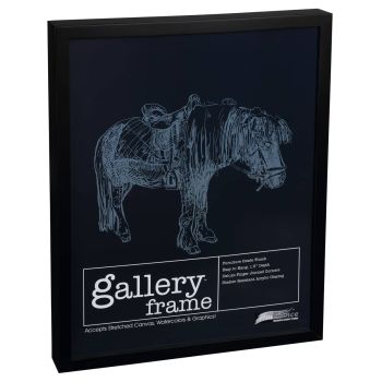 Ambiance Gallery Wood Frame Single 5x7" - Black