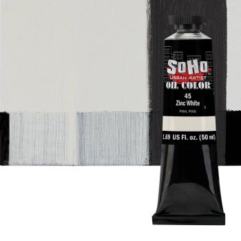SoHo Artist Oil Color Zinc White 50ml Tube