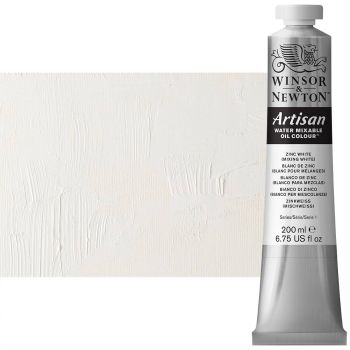 Winsor & Newton Artisan Water Mixable Oil Color - Zinc (Mixing) White, 200ml Tube