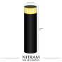 Nitram Maxi Baton 6" Extra Soft 50 mm Mega Charcoal Stick