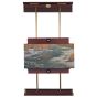 Small Rue Wall Easel, 24In, Mahogany