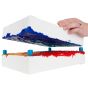 Secure another wet canvas or piece of foam core to other side of pins