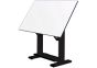 ALVIN Drafting Table Elite Table 37.5x72" - Black Base / White Top