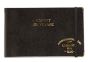Charvin Leather Sketch Book w. Elastic Band 6.6x3.75" - Black