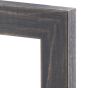 Country Chic Narrow Charcoal Black Wood Frames Profile