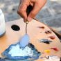 Excellent for applying, removing, scraping, and moving paint color