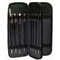 Creative Mark Genuine Leather Brush Case - Long Handle in Black