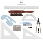 Acurit Drafting Architect Set Components
