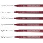 Waterproof Technical Pens, .1mm, .2mm, .3mm, .5mm, .8mm, 1.0mm