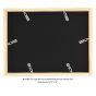 Rigid fiberboard backing on each frame