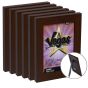 Vegas Vinyl-Wrapped Frame with Acrylic Glazing - Dark Walnut, 8" x 10" (Box of 6)