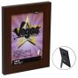 Vegas Vinyl-Wrapped Frame with Acrylic Glazing - Dark Walnut, 5"x7"