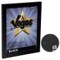 Vegas Vinyl-Wrapped Frame with Acrylic Glazing - Black, 16"x20"