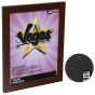 Vegas Vinyl-Wrapped Frame with Acrylic Glazing - Dark Walnut, 9"x12"