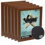Vegas Vinyl-Wrapped Frame with Acrylic Glazing - Nutmeg, 11" x 14" (Box of 6)