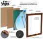 1” wide face - 5/8” deep profile - 3/8” rabbet depth