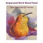 Clear Gesso & Oil Pastels On-Ampersand Birch Wood Panels
