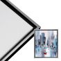 Cardinali Renewal Core Floater Frame, Black/Antique Silver 8"x10" - 3/4" Deep 