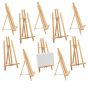 Artistry Wood Display Easel, Medium Bamboo - Pack of 10
