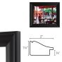 No frame assembly required, just simply insert your artwork and hang