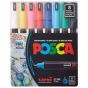 Posca Acrylic Paint Marker 0.7mm Ultra-Fine Tip Basic Colors Set of 8