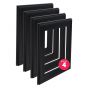 Cardinali Plein Aire Frame, Black 6"x18" - Box of 4