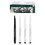 Pitt Artist Pens Wallet Set of 4, Black & White