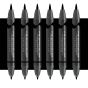 Prismacolor Double-Ended Brush Tip Marker Box of 6 - Black - PB98