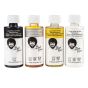 This set contains a bottle of Liquid White, Liquid Black, Liquid Clear, and Bob Ross Brush Cleaner