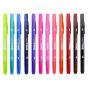 Tombow TwinTone Marker Set of 12, Bright Colors