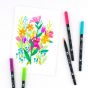 Tombow Dual Brush Pens Set of 10 - Bright Palette Colors 