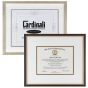 Cardinali Archival Diploma & Certificate Frames Silver & Black & Gold