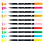 Tombow Dual Brush Pen Set of 10 Celebration Colors